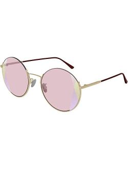 Pink Round Ladies Sunglasses BV0246S 003 57