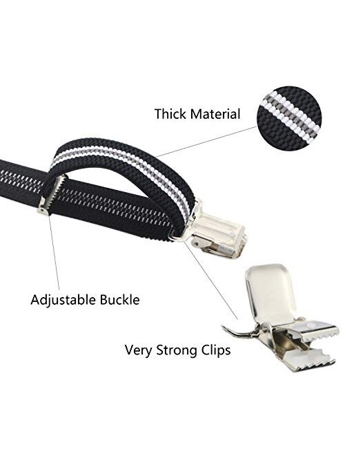 Mens Big Tall Super Strong Clips Wide Suspender X Back Heavy Duty Braces,Pefect For Work&Casual