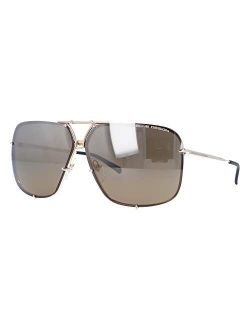 P8928 Sunglasses P'8928 Interchangeable Lens Iconic Sunglasses (B Gold With Brown Gradient   Black Lens Sets, 67)