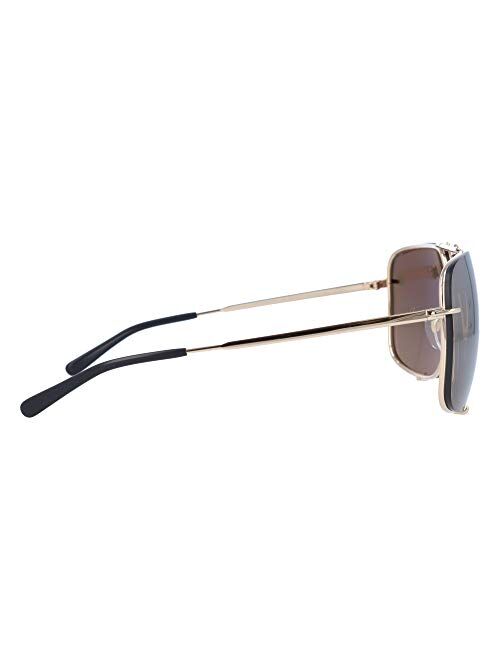 Porsche Design P8928 Sunglasses P'8928 Interchangeable Lens Iconic Sunglasses (B Gold With Brown Gradient + Black Lens Sets, 67)
