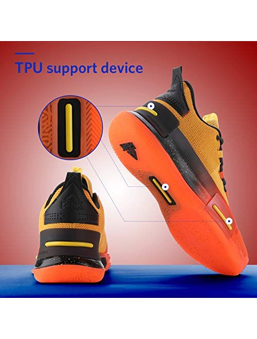 PEAK Mens Flash Basketball Shoes Lou Williams Underground Taichi Adaptive Cushioning Sneakers Non-Slip Sports Shoes for Running, Walking, Fitness