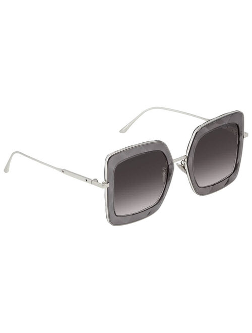 Bottega Veneta Grey Gradient Square Ladies Sunglasses BV0209S 001 51