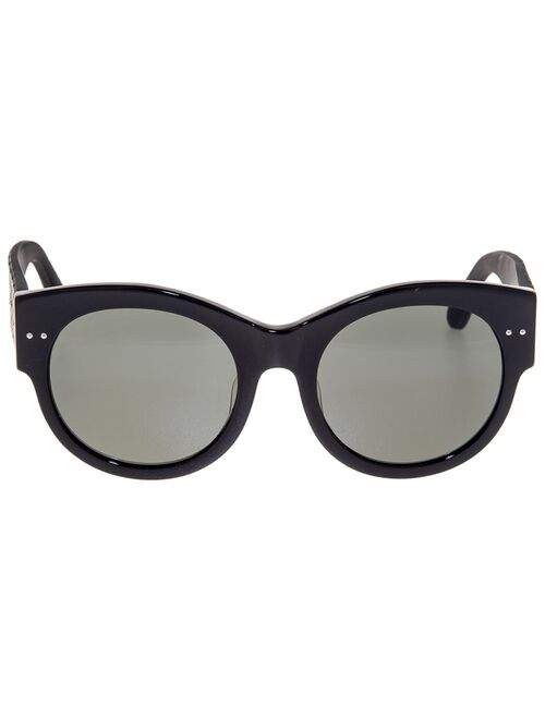 Bottega Veneta Intrecciato Leather BV0057SK 001 Black Sunglasses