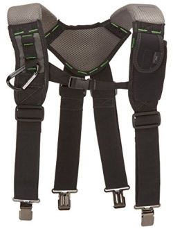 McGuire-Nicholas - BL-30289 30289 Bl- Load Bearing Gelfoam Suspenders For Added Back Support, Black Black