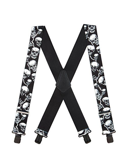 SuspenderStore Men's Skull Suspenders