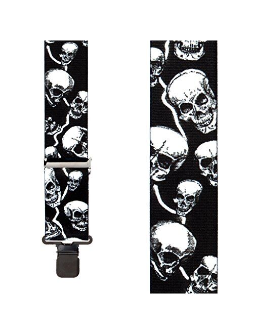 SuspenderStore Men's Skull Suspenders