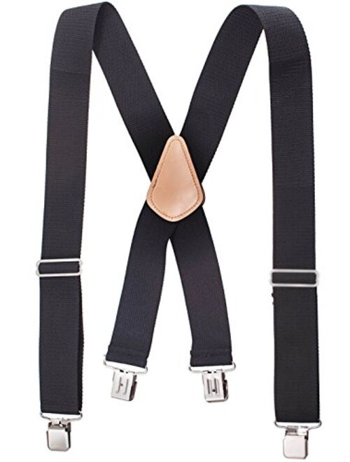 Hold'Em Hold’Em Heavy Duty Work Suspenders Adjustable Extra Heavy Strong Sturdy Clips Braces