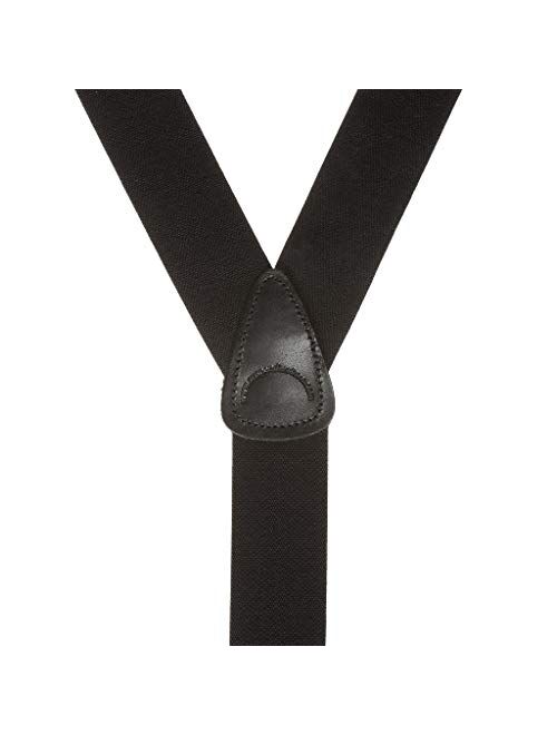 SuspenderStore Men's Solid Color Button Suspenders - 1.5 Inch Wide (3 sizes, 17 colors)