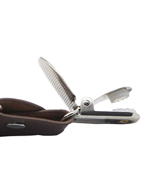 Doloise Mens Suspender Y Back Style with 4 Quality Controlled Clips 1.4 Inch Wide Braces & Heavy Duty