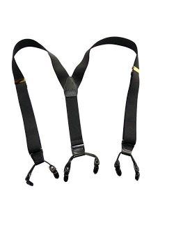 HoldUp Suspender Company new Black Pack dual clip Double-Up Style Suspenders with black patented no-slip clips