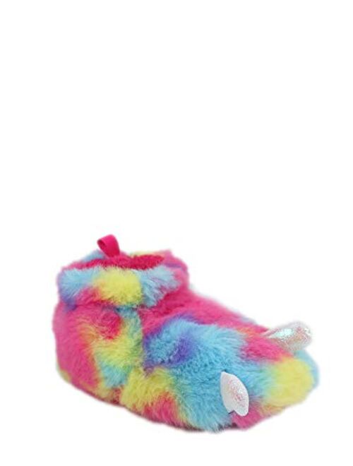Wonder Nation Baby Claw Slippers - Rainbow Camo Leopard