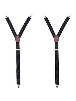Shirt Stays for Men Shirt Holders with Non-slip Locking Clamps Garters Suspenders Adjustable Elastic Straps