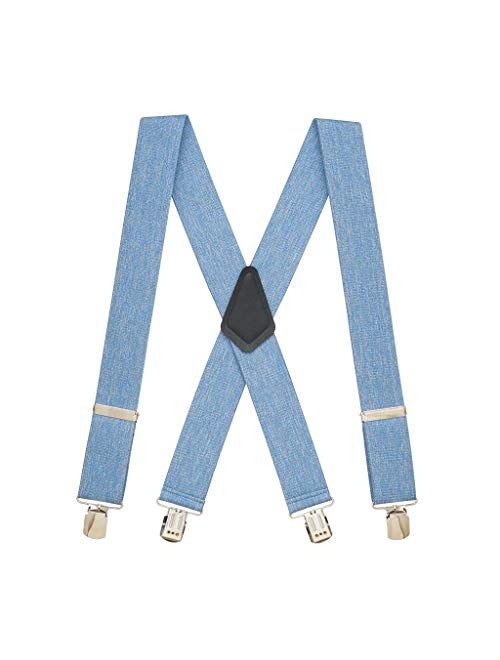 SuspenderStore Men's Classic 2-Inch Wide Pin Clip Suspenders