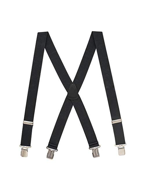 SuspenderStore Men's 1.5-Inch Wide Construction Clip Suspenders (4 sizes, 12 colors)