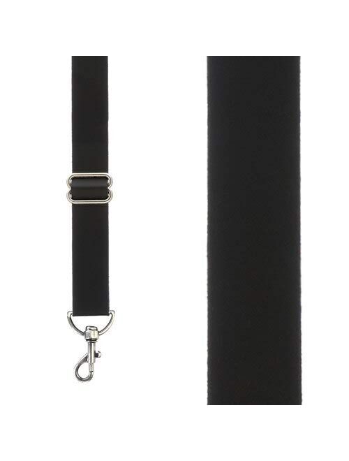 Buy SuspenderStore Men's Leather 1Inch Wide Trigger Snap Suspenders