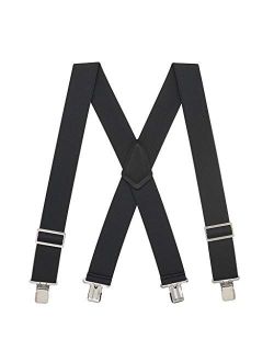 SuspenderStore Men's Logger Suspenders - CLIP (4 sizes, 5 colors)