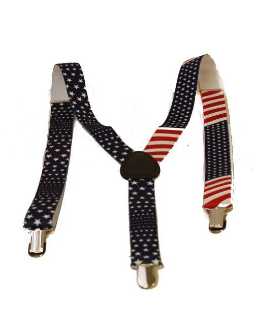 United States of America Flag Red White Blue Suspender