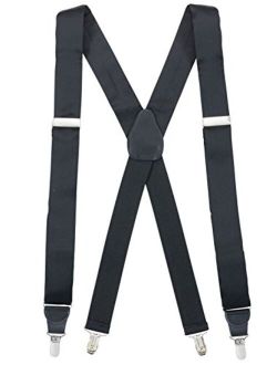 100% Silk Suspenders for Men Clip End Dress Tuxedo Suspender Made in USA