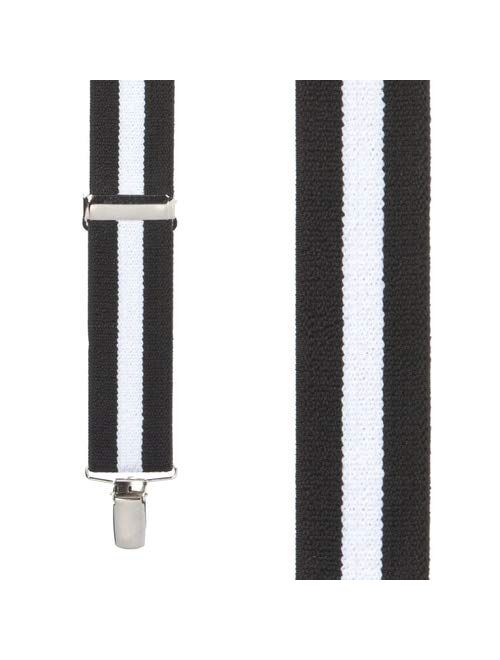 SuspenderStore Men's 1.5-Inch Wide Clip Suspenders: Stripes, Dots, Checks