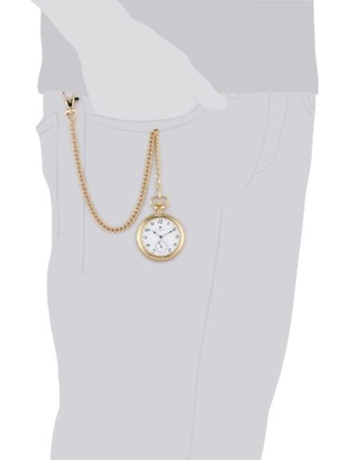 Charles-Hubert Paris Charles-Hubert, Paris Gold-Plated Open Face Mechanical Pocket Watch