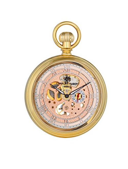 Charles-Hubert Paris Charles-Hubert, Paris Classic Collection Mechanical-Hand-Wind Pocket Watch (Model: DWA017)