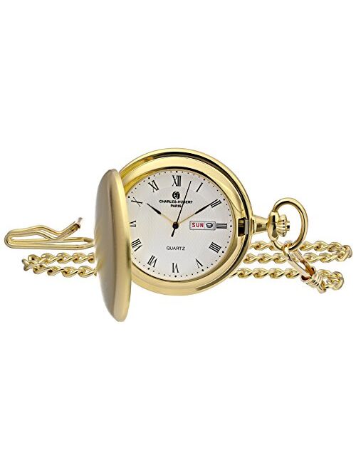 Charles-Hubert Paris Charles-Hubert, Paris 3974-G Classic Collection Analog Display Japanese Quartz Pocket Watch