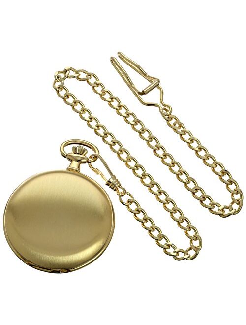 Charles-Hubert Paris Charles-Hubert, Paris 3974-G Classic Collection Analog Display Japanese Quartz Pocket Watch