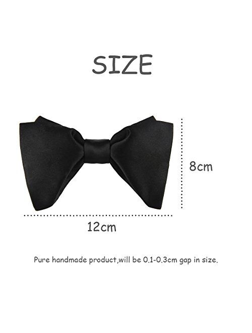 Mens Silk Oversized Bowtie Formal Tuxedo Big Bow Ties