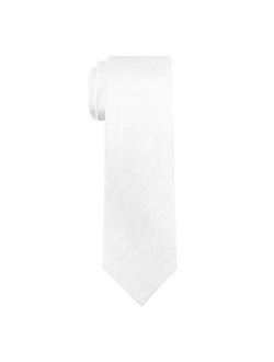 Mens Exquisite Woven 100% Silk Solid Plain Tie Wedding Business Formal Necktie 6-8CM