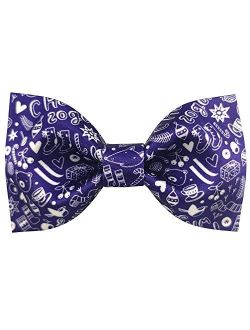 Mens Exquisite Woven 100% Satin Silk Pre-tied Bowtie Solid Bow Ties
