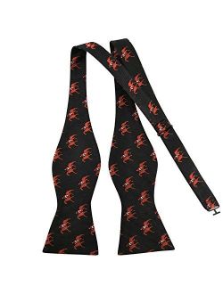 Men's Exquisite Woven 100% Silk Self Bow Tie Horse Riding Bowties