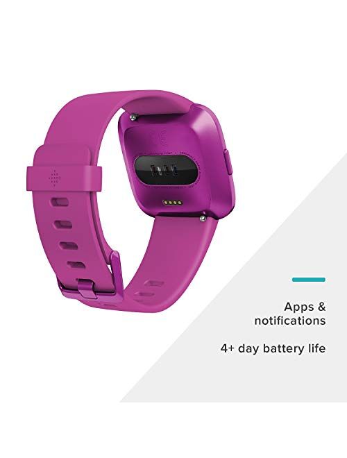 Fitbit Versa Lite Edition Smart Watch, One Size (S and L Bands Included), 1 Count