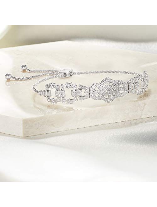 Ross-Simons 0.25 ct. t.w. Diamond Openwork Bolo Bracelet in Sterling Silver