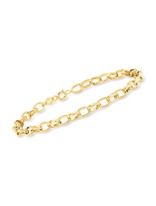 Ross-Simons Italian 14kt Yellow Gold Cable-Link Bracelet