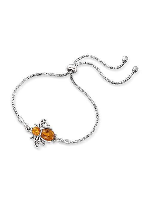 Ross-Simons Sterling Silver Matching Amber Bumble Bee Earrings, Necklaces, and Bracelets for Women