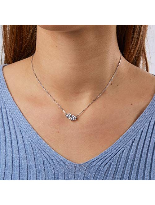 SWAROVSKI Women's Attract Soul Jewelry Collection, Rhodium Finish, Pink Crystals, Clear Crystals