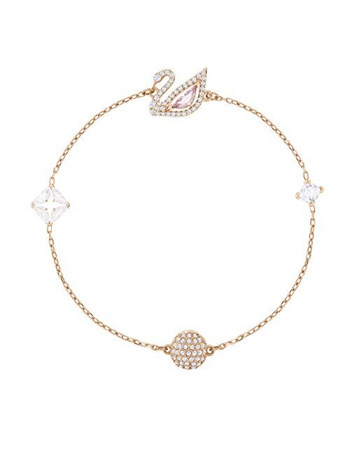SWAROVSKI Women's Dazzling Swan Crystal Jewelry Collection, Rose-Gold Finish