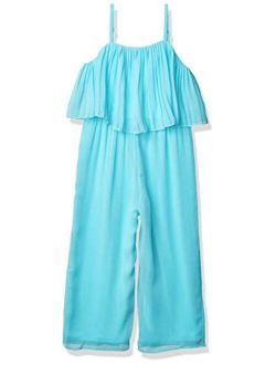 Girls' Pleated Popover Jumpsuit