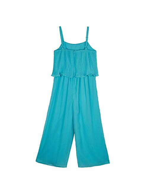 Amy Byer Girls' Pleated Popover Jumpsuit