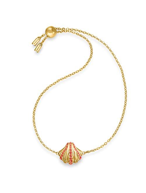Swarovski Shell Bracelet, Red, Gold-Tone Plated