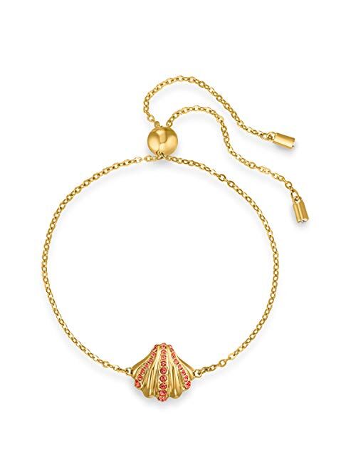 Swarovski Shell Bracelet, Red, Gold-Tone Plated