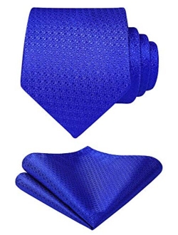 Men's Woven Silk Necktie and Pocket Square Set