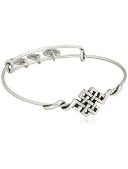 Spiritual Armor Endless Knot Expandable Wire Bangle Bracelet, 7.75"