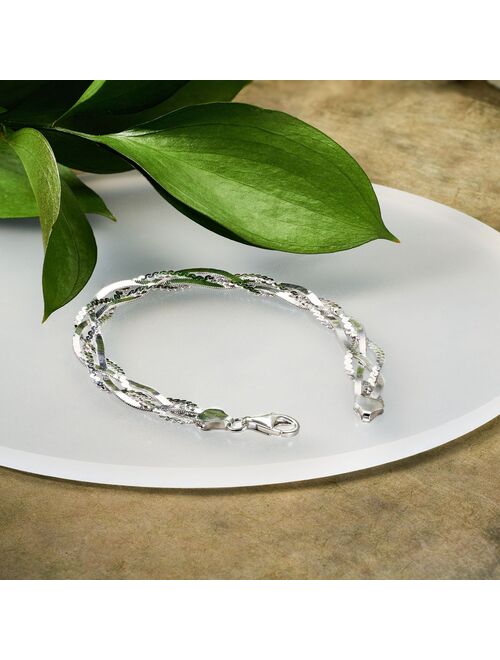 Ross-Simons Italian Sterling Silver Braided Bracelet