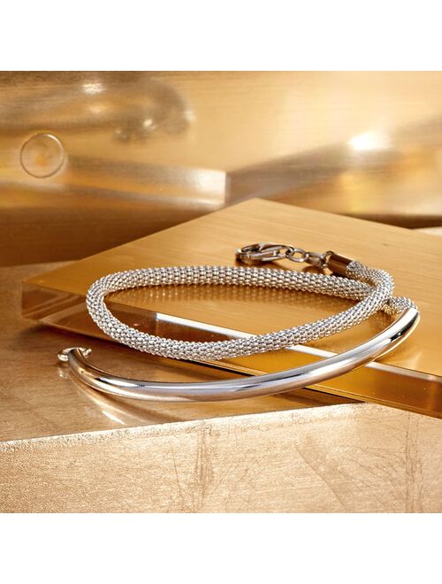 Ross-Simons Italian Sterling Silver Wrap Bracelet