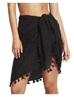 Women's Beach Basics Cotton Gauze Sarong Cover Up