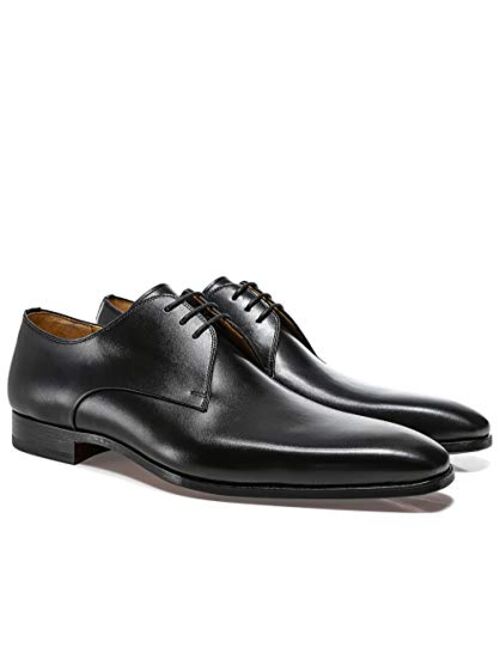 Magnanni Men's Leather Derby Paros Shoes Black