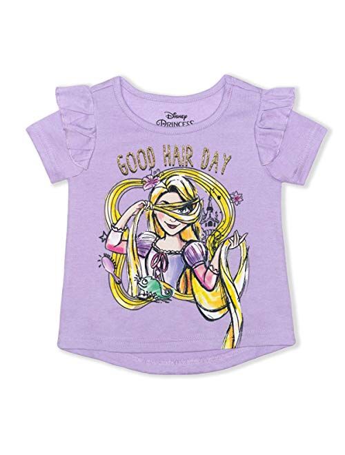 Disney Rapunzel Girl's Good Hair Day Pullover Summer Blouse Tee Shirt