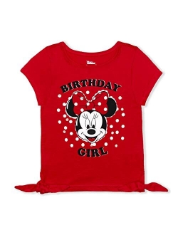 Girl's Minnie Mouse Birthday Blouse Tee Shirt