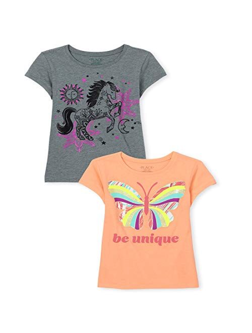 The Children's Place Girls Animal Graphic Tee 2-Pack